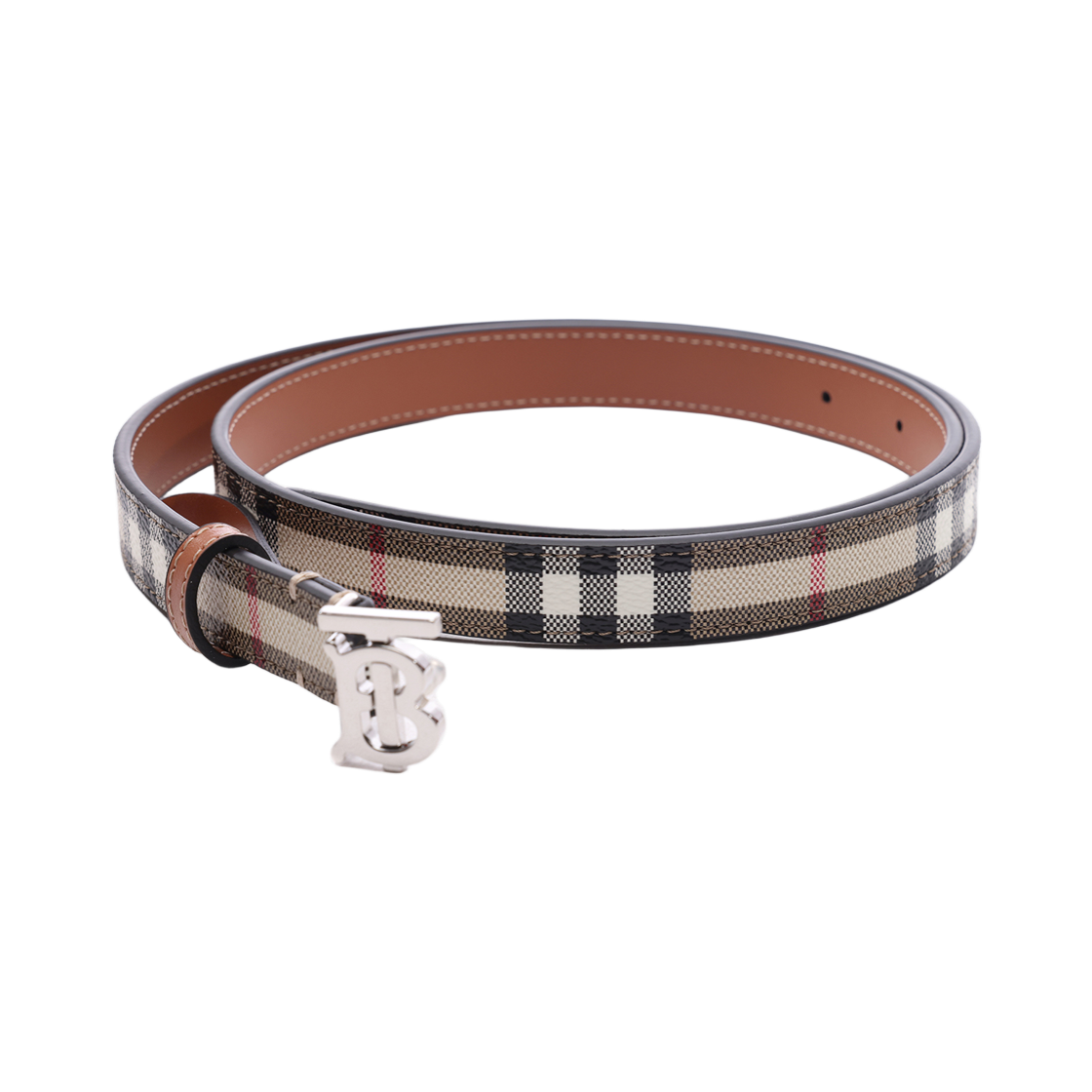 8070408 VINTAGE CHECK P [25% 쿠폰] (W) Burberry 20 Non RV Vintage Check TB Belt Vcheck Palladio