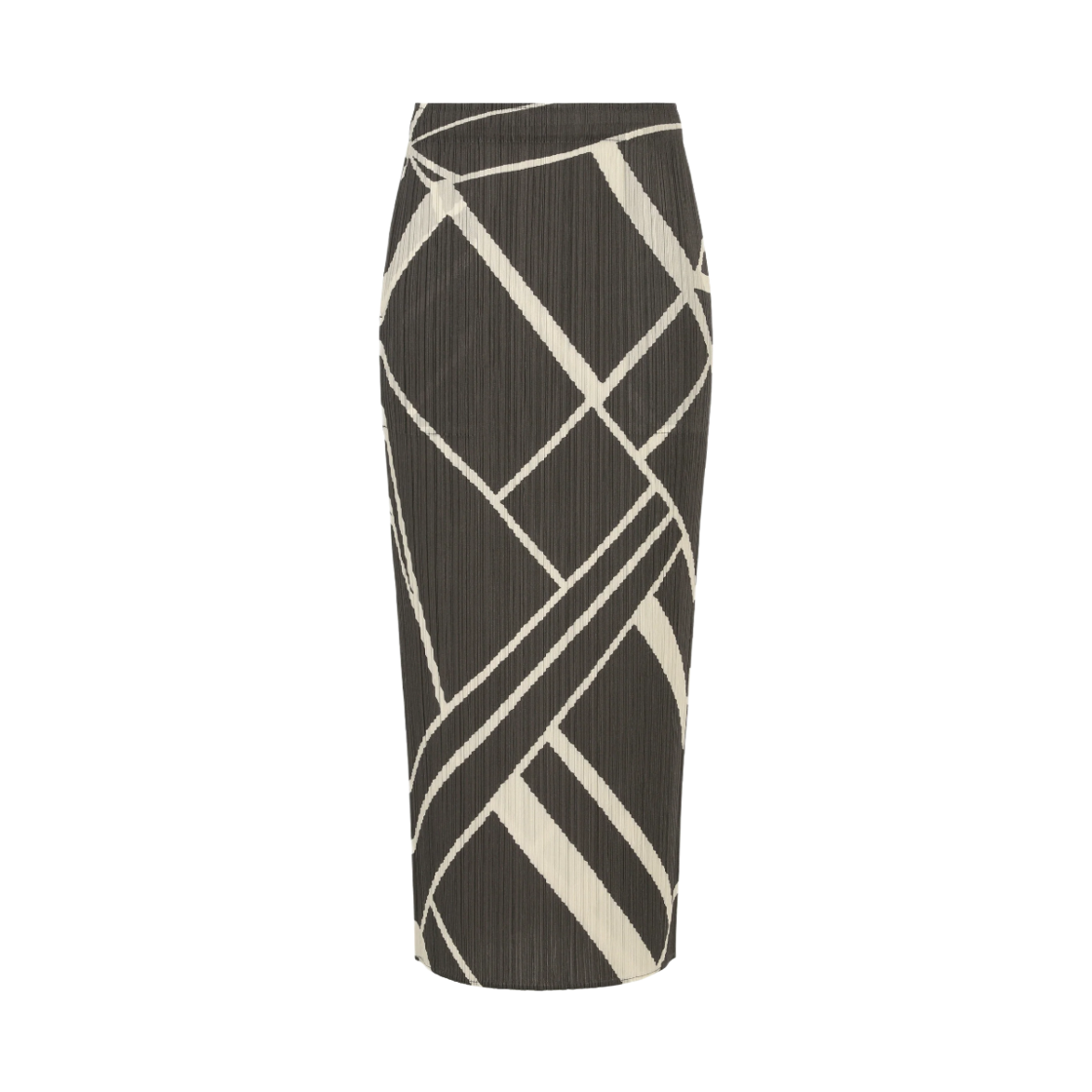 PP63/PP68-JG685-17 (W) Pleats Please Issey Miyake Fold Line Skirt Charcoal
