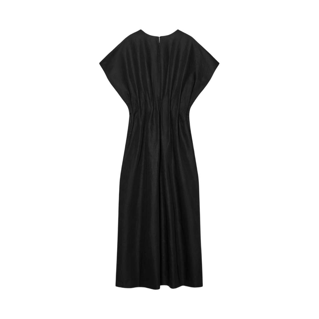 (W) 자라 ZW 컬렉션 플리츠 미디 드레스 블랙((W) Zara ZW Collection Pleated Midi Dress Black) - 2
