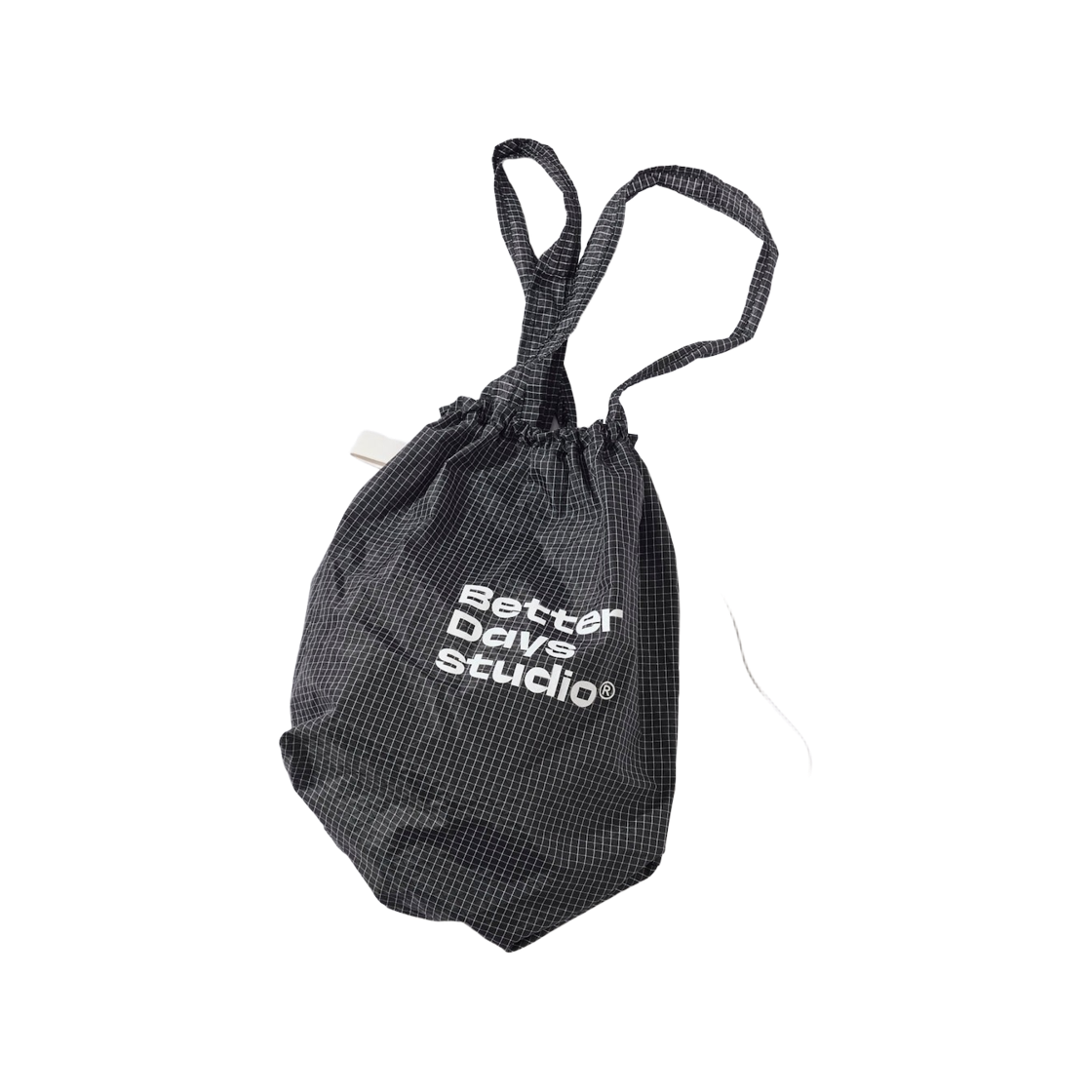 프릭스 스토어 x 베터데이즈 스튜디오 드로우스트링 립스탑 토트백 블랙(Freak's Store x Betterdays Studio Drawstring Ripstop Tote Bag Black)