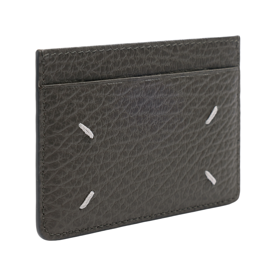 SA1VX0005 P4455 T8031 2 [25% 쿠폰] Maison Margiela Four Stitches Embossed Leather Card Holder Dark Grey