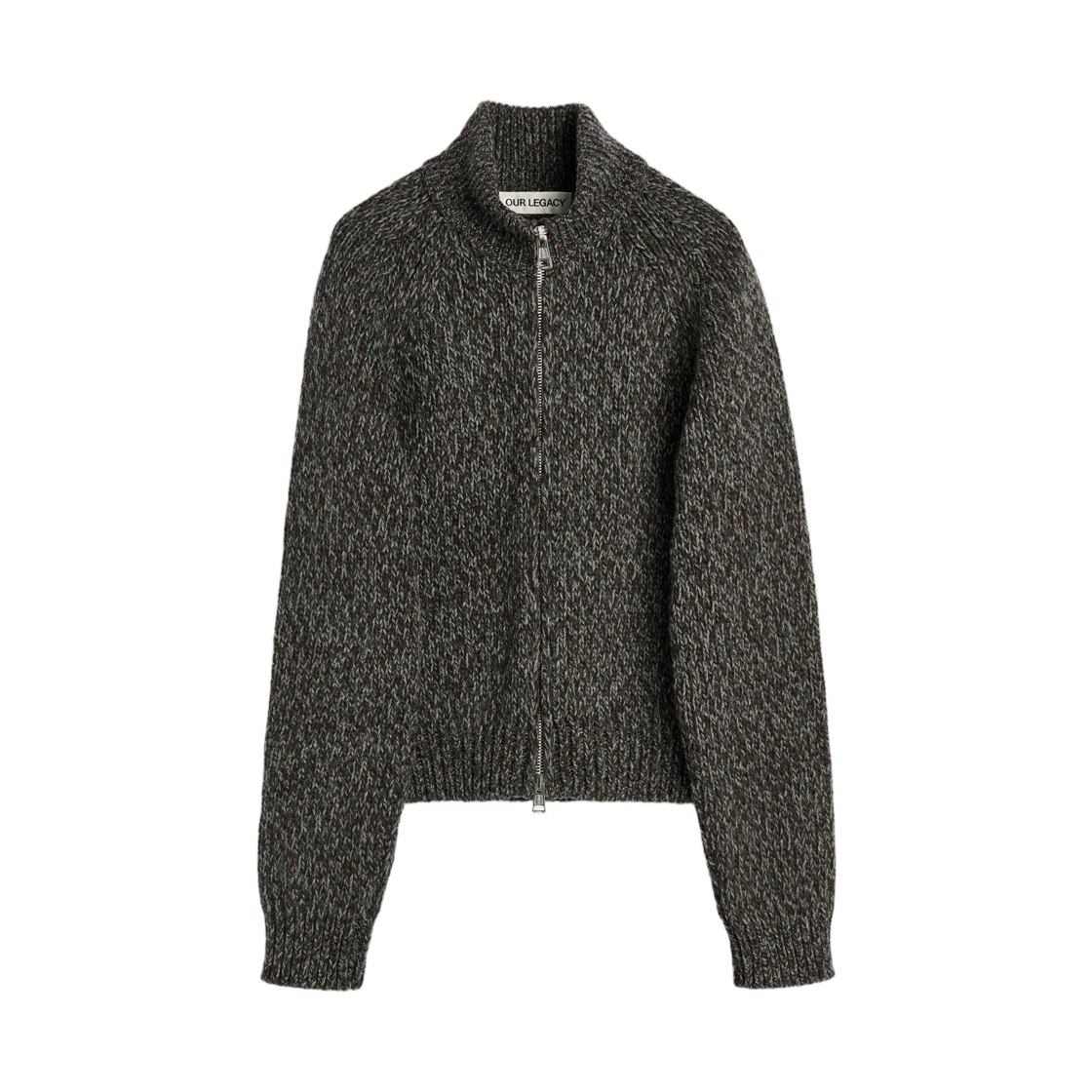 W4263FS (W) Our Legacy Flight Zip Cardigan Stately Low Twist Merino