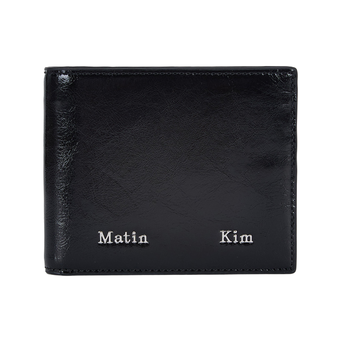 MK2500WL027VBB Matin Kim Steel Logo Business Wallet in Black