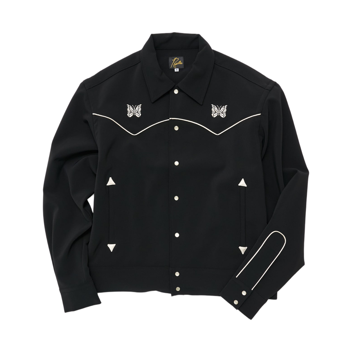 SX1555 Needles Piping Cowboy Jacket Poly Double Cloth Black
