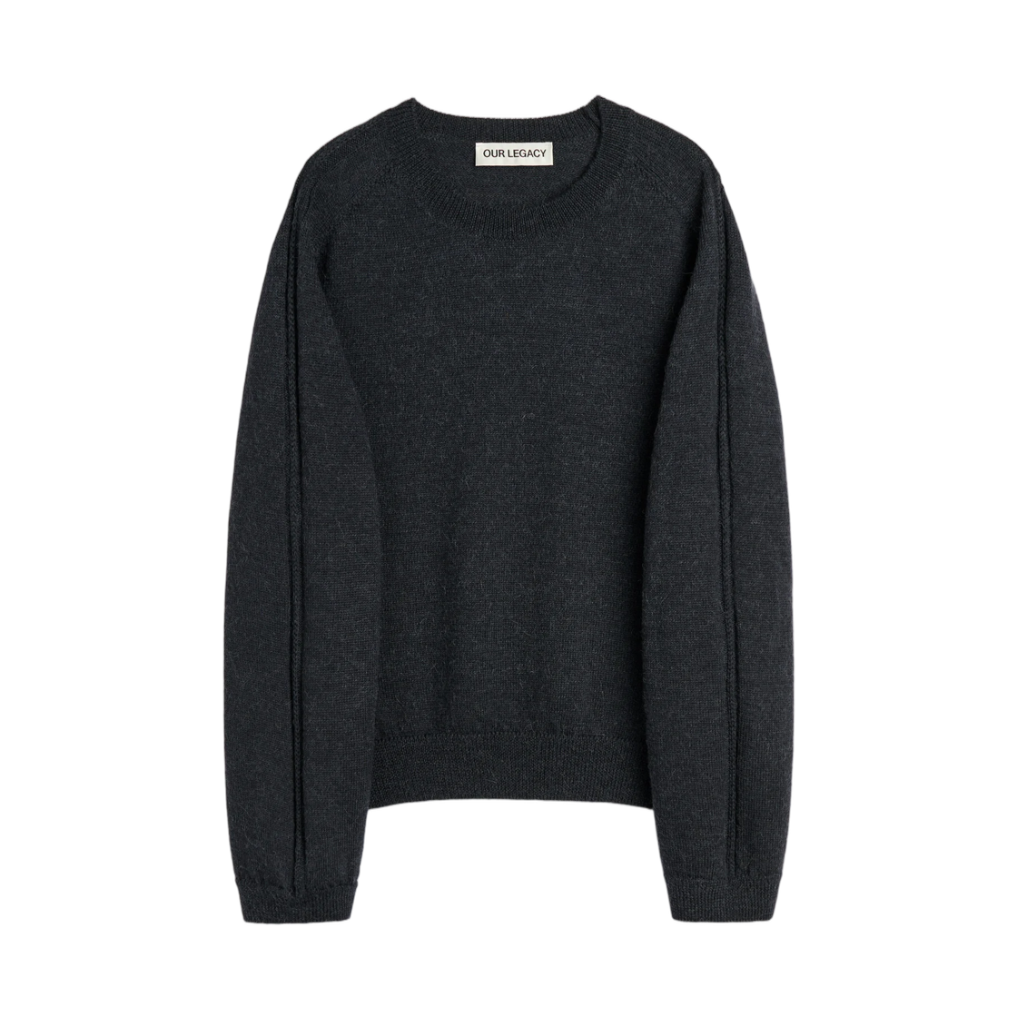 M4263TC Our Legacy True Roundneck Charcoal Snug Alpaca Wool