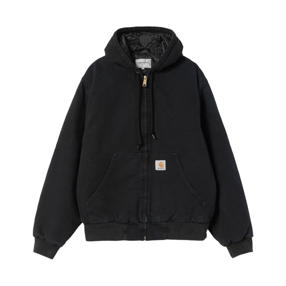 I037584-89-4O Carhartt WIP OG Active Winter Jacket Stone Canvas Black
