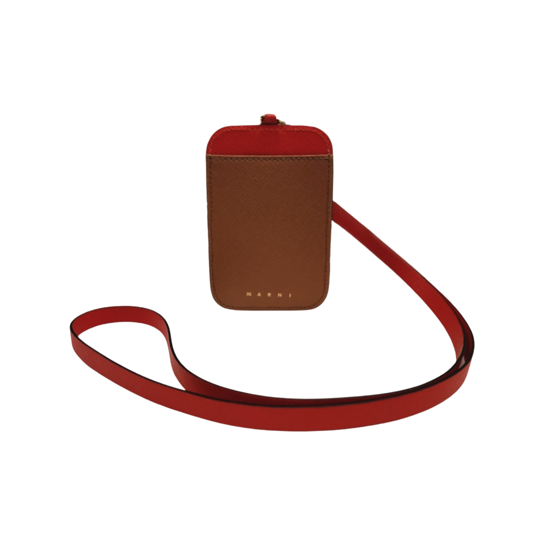 PFMO0035U1_LV520_Z393N_ [25% 쿠폰] Marni Lanyard Card Holder Tobacco Pelican