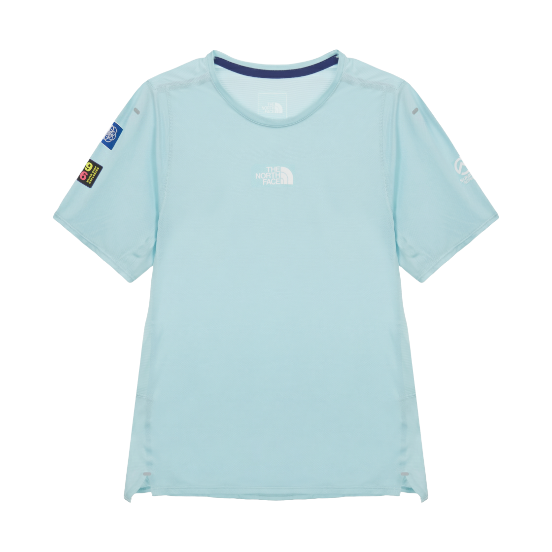 NT7US99A (W) The North Face W Summit High Trail S/S - Graphic Pastel Blue - 26SS