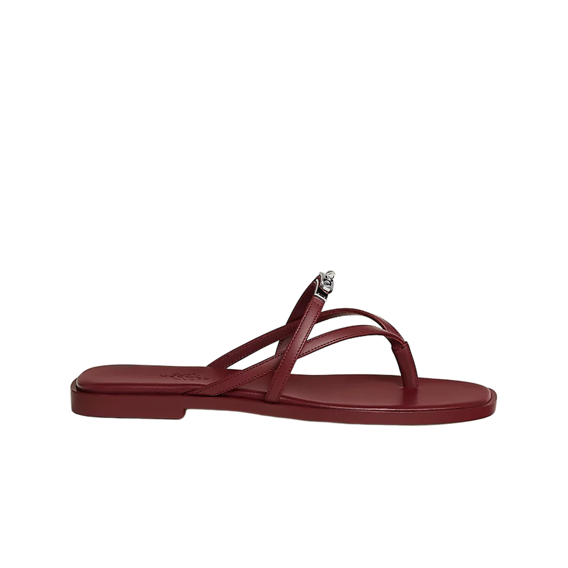 (W) 에르메스 미스 샌들 카프스킨 & 팔라듐 하드웨어 루즈 아쉬((W) Hermes Miss Sandal Calfskin & Palladium Rouge H) - 1