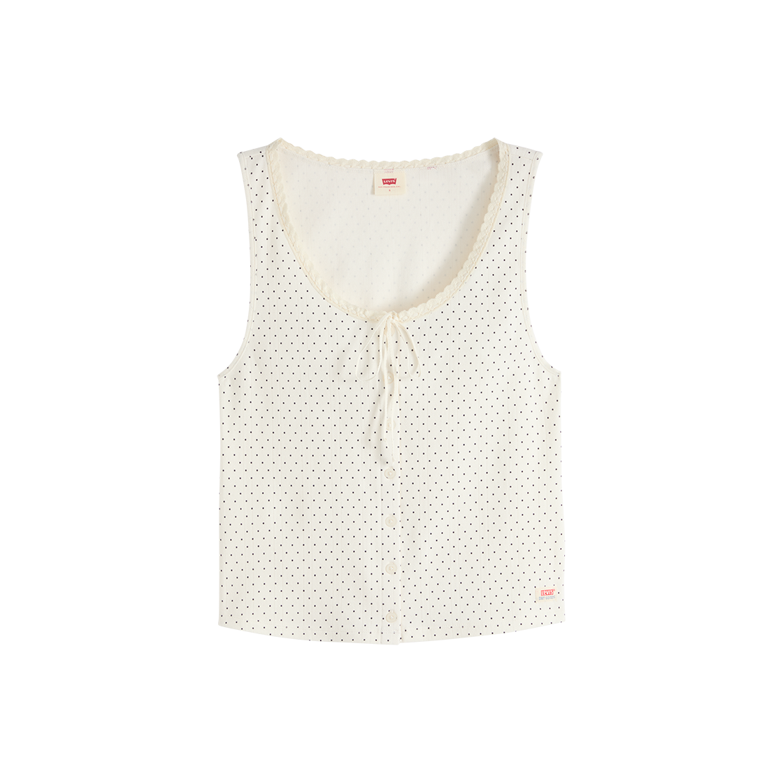 0086L-0000 Levi's Dry Goods Pointelle Tank White