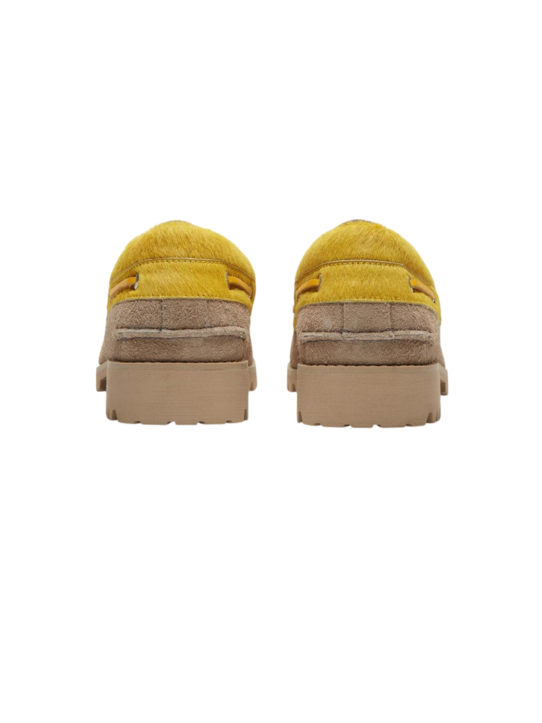 Timberland x Randomevent 3-Eye Boat Shoes Vibram Light Beige - Medium 착용 스타일 - 4