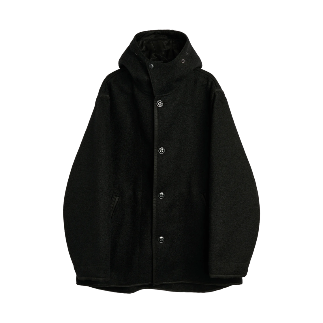 M4261LBS Our Legacy Liner Jacket Black Stamped Wool