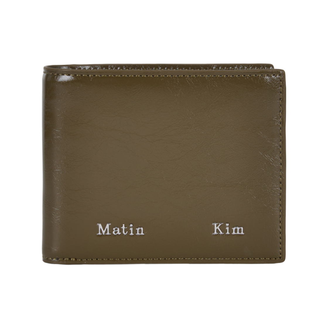 MK2500WL027VKH Matin Kim Steel Logo Business Wallet in Khaki