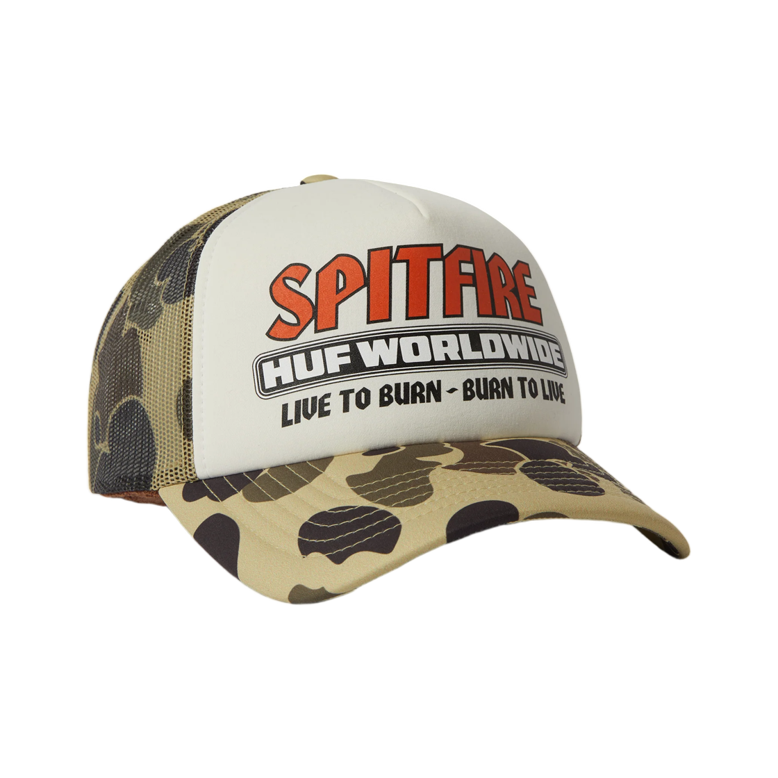 허프 x 스핏파이어 포에버 트러커 햇 카모(HUF x Spitfire Forever Trucker Hat Camo)