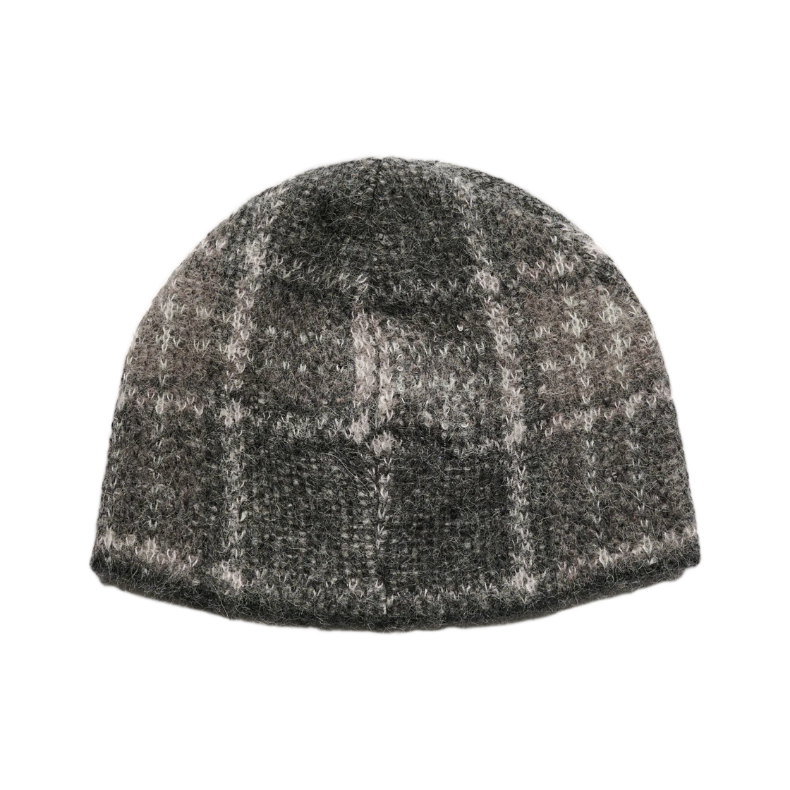 A4263BG Our Legacy Beanie Grand Check Fuzzy Alpaca