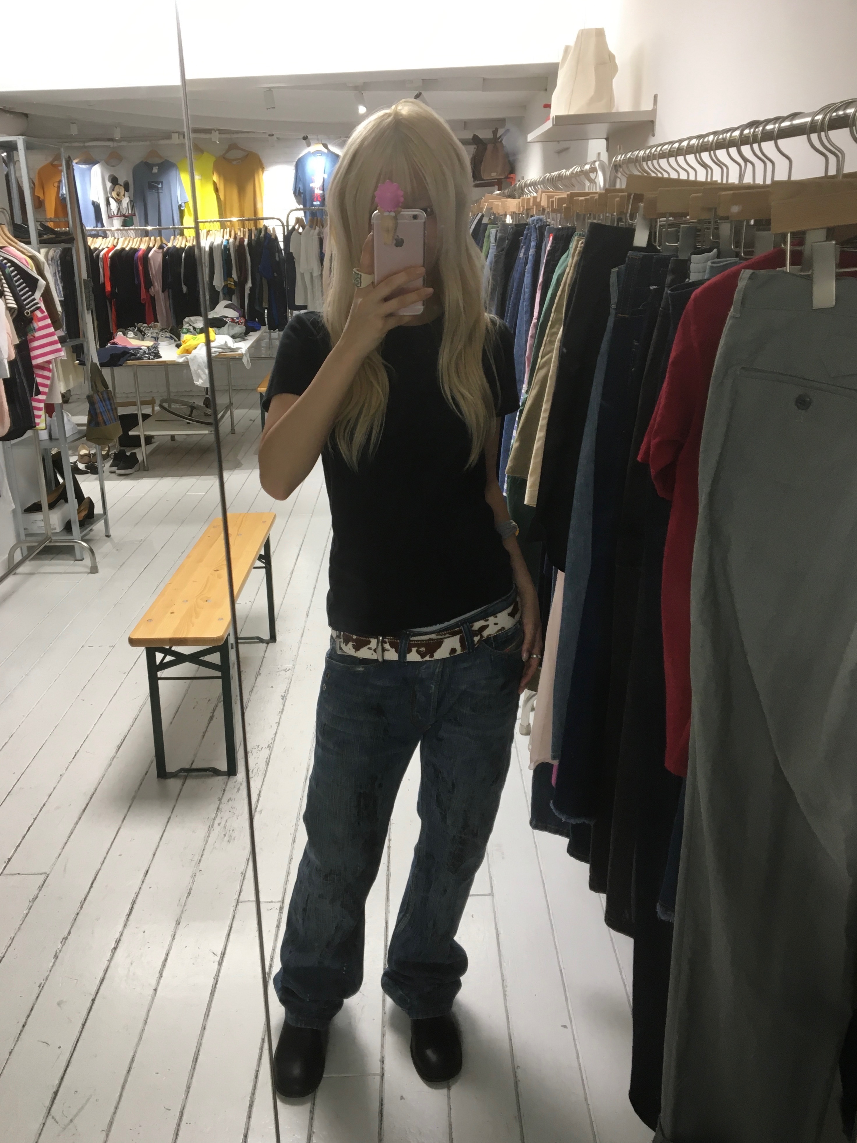 Uniqlo U Crewneck T-Shirt Black 착용 스타일