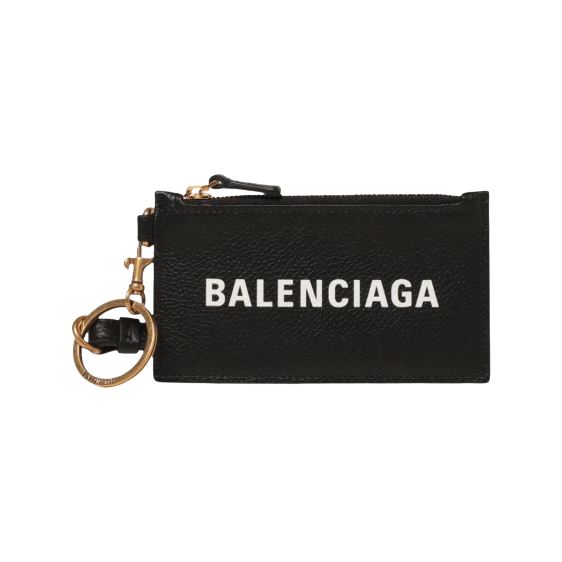 594548_1IZIM_1090_22S [25% 쿠폰] Balenciaga Cash Keyring Card Case Black Gold