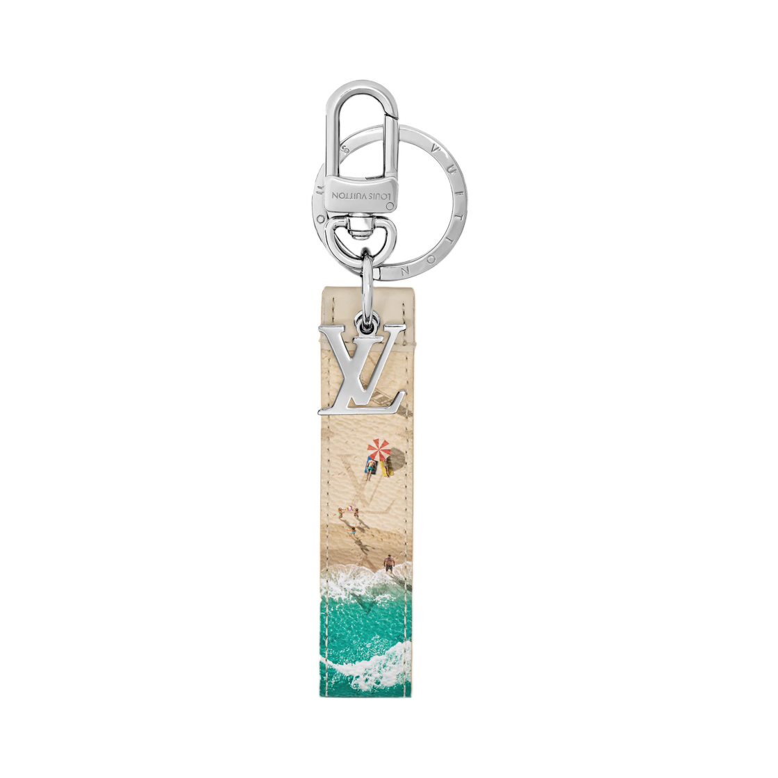M04470 Louis Vuitton LV Dragonne Sport Key Holder and Bag Charm Blue