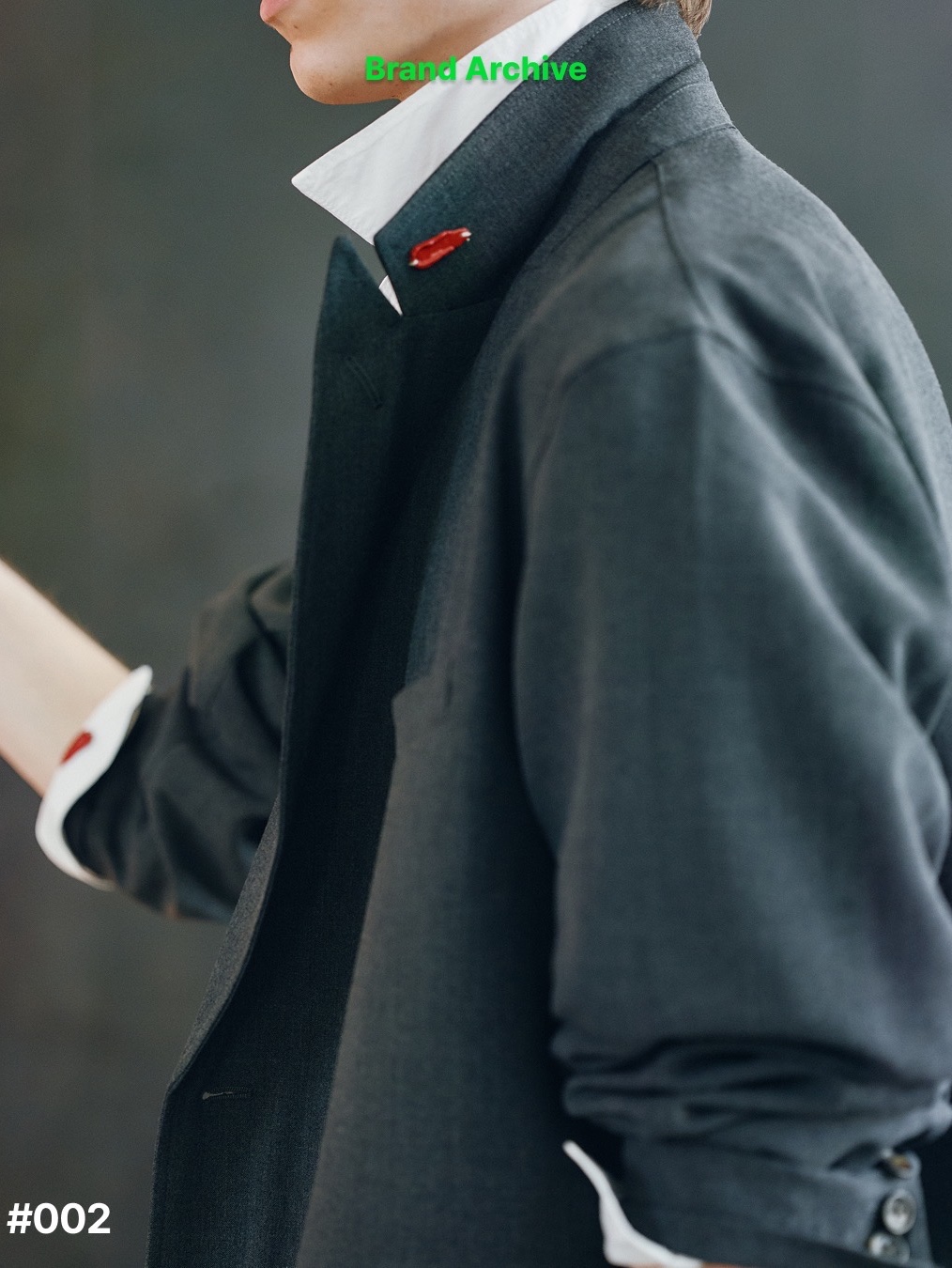 AKRYL Icon Canvas Bag Natural - 26FW, AKRYL Flex Double Breasted Jacket Charcoal - 26FW 착용 스타일 - 7