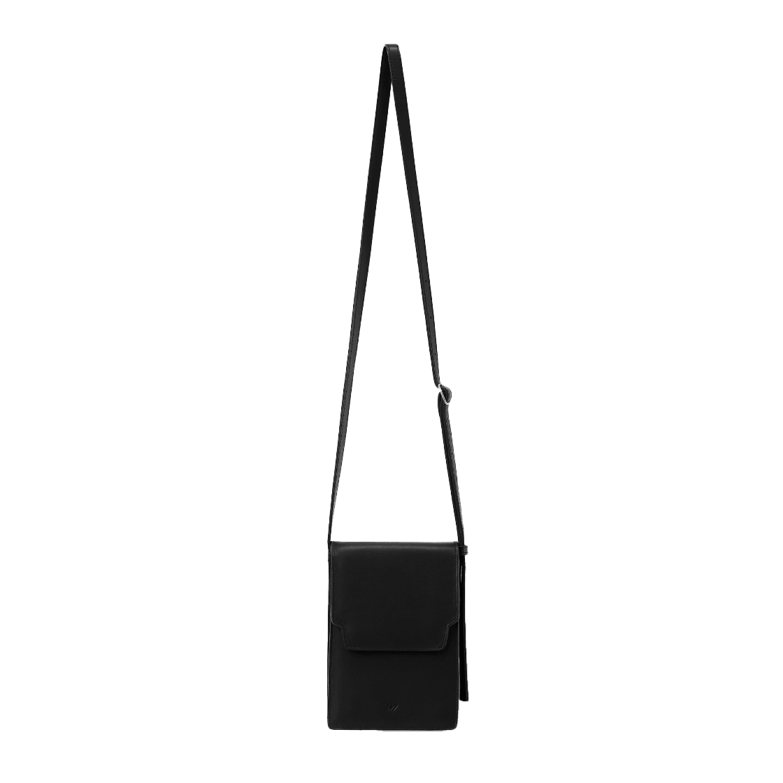 24/7 시리즈 카우 하이드 메신저 스몰 플랩 백 BLACK(24/7 series COW HIDE MESSANGER SMALL FLAP BAG BLACK (247)) - 2