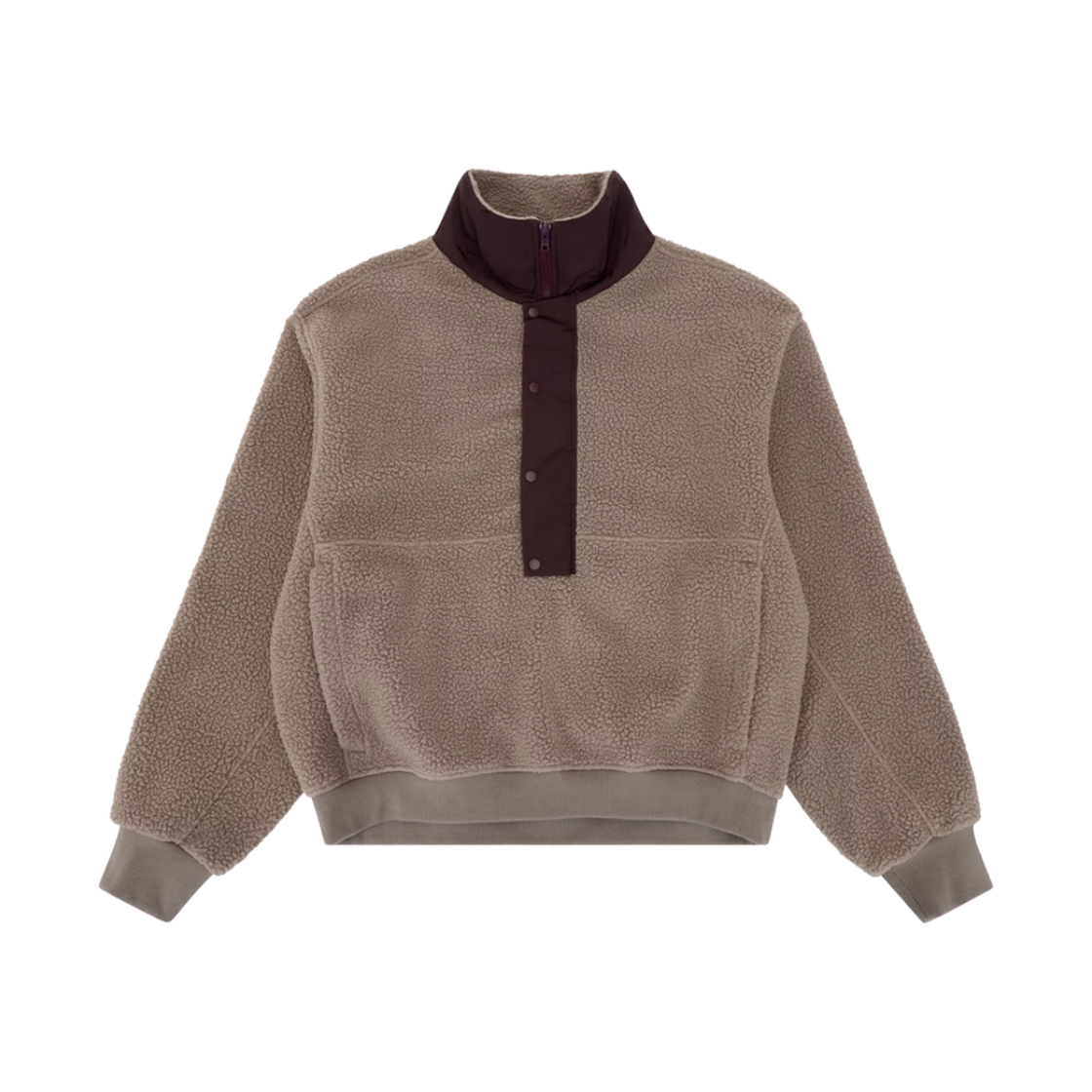 KM6DTSWES08BR Entire Studios System Half Zip Fleece Brown - 26FW