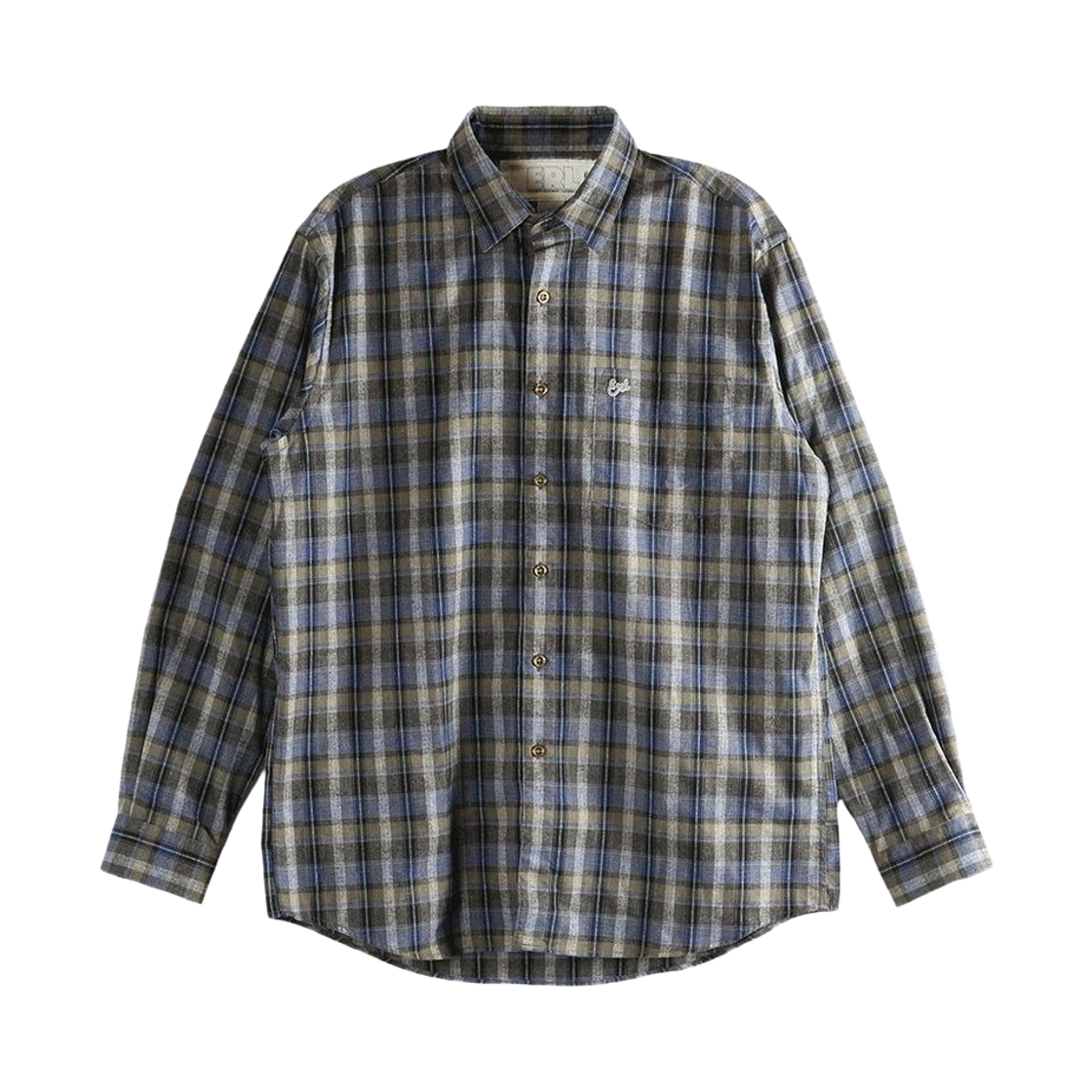ERL 플레이드 셔츠 우븐 그레이 체크(ERL Plaid Shirt Woven Grey Check)
