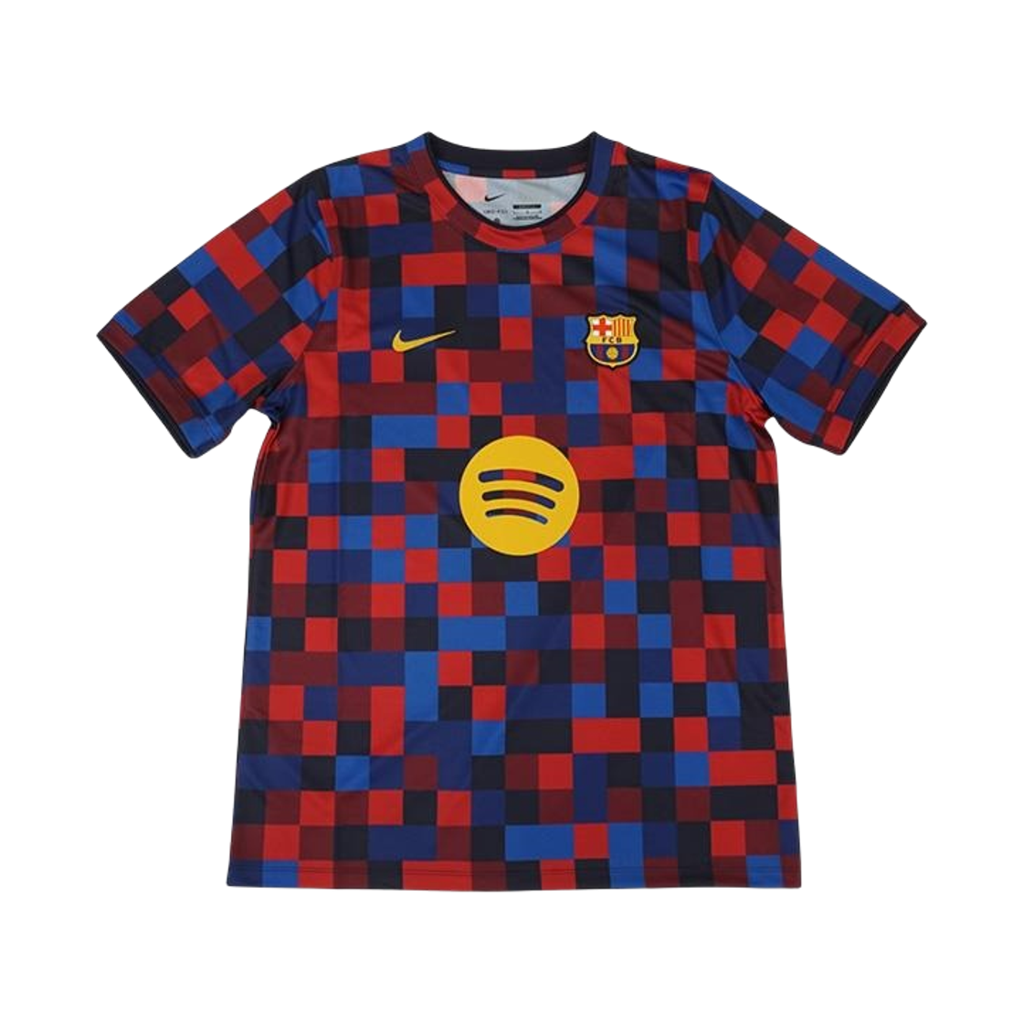 II1667-621 Nike FC Barcelona Home Dri-Fit Football Pre-Match Top Noble Red Blackened Blue (II1667-621) (Non Marking Ver.)