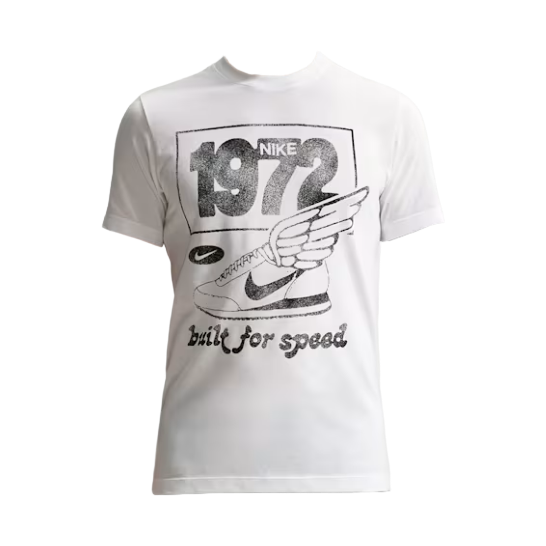 IM5318-100 Nike Dri-Fit Running T-Shirt White Black - Asia