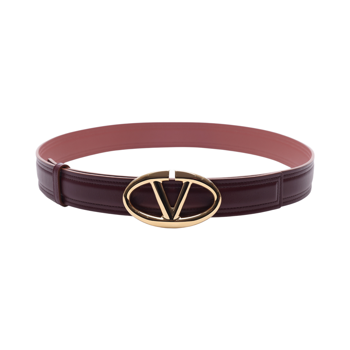 4W0T0SJ4 FZC ZLC 24S [25% 쿠폰] (W) Valentino Bold Vlogo Belt Brown