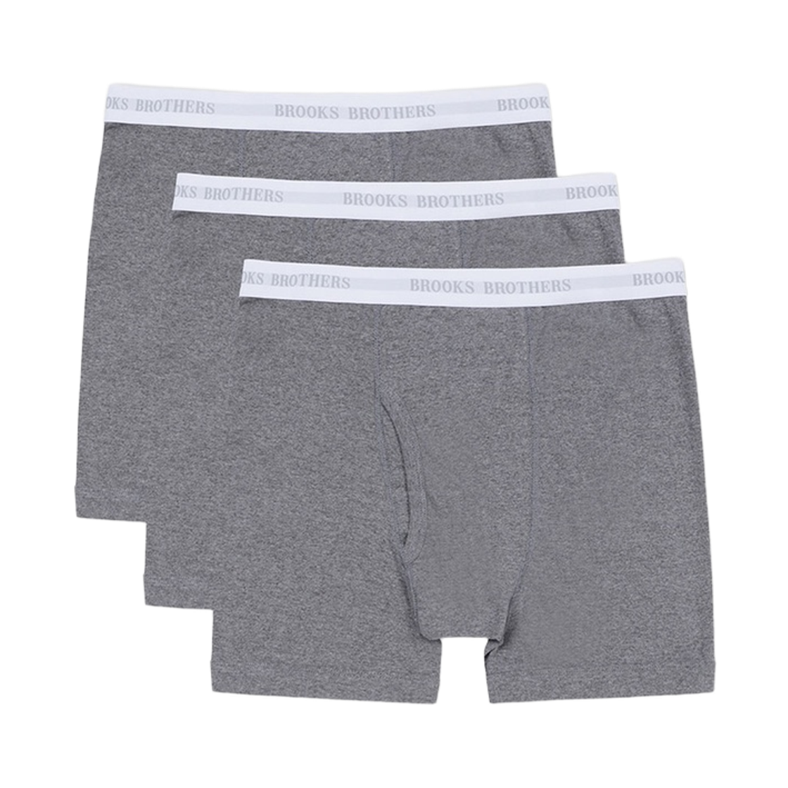 브룩스브라더스 코튼 박서 브리프 3팩 그레이(BrooksBrothers Cotton Boxer Briefs 3-Pack Grey)