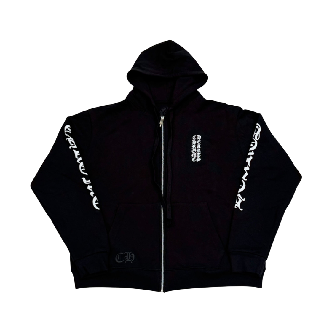 970076 the dosan_ Chrome Hearts Heavy Weight Lettering Hoodie Zip Up