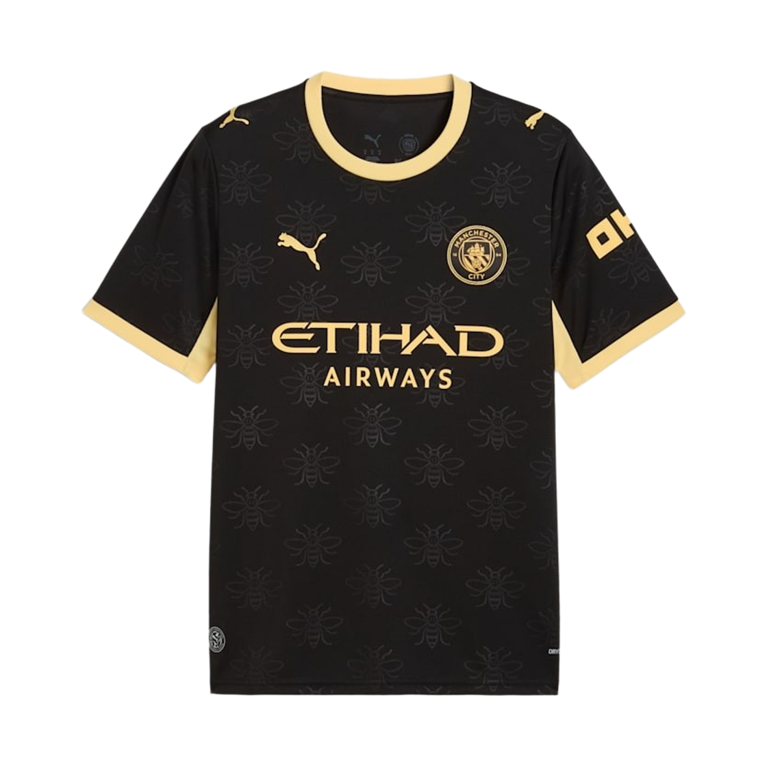 784339-03 Puma Manchester City 2026/27 Away Replica Jersey Black Flaxen (Non Marking Ver.)