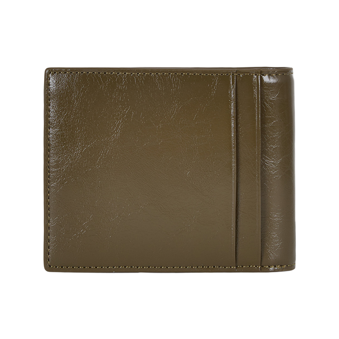 마뗑킴 스틸 로고 비즈니스 월렛 카키(Matin Kim Steel Logo Business Wallet in Khaki) - 2