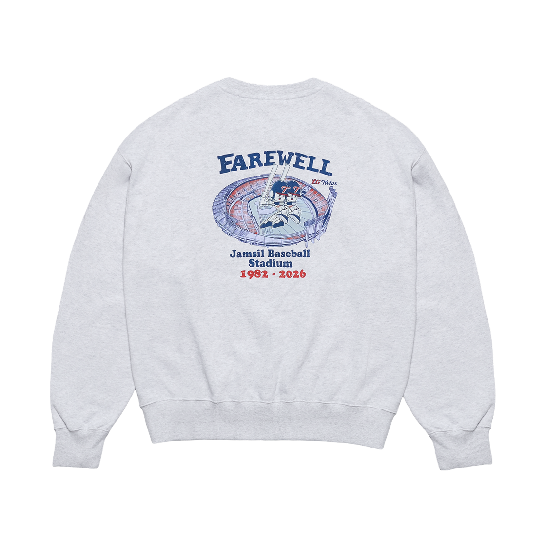 빠더너스 x 엘지트윈스 스웻셔츠 화이트멜란지(BDNS x LG TWINS Sweatshirts White Melange)