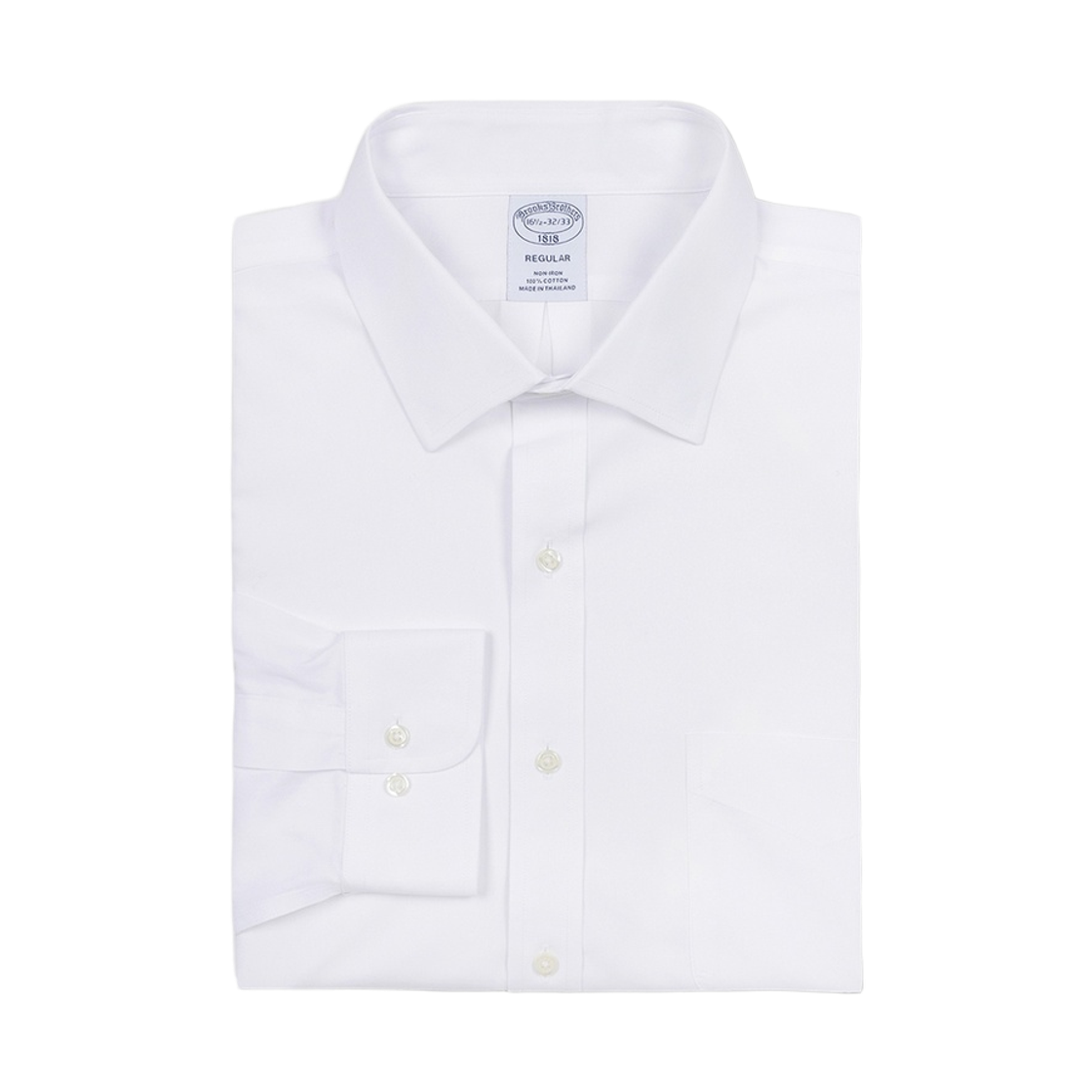 브룩스브라더스 레귤러핏 논아이론 에인즐리 드레스셔츠 화이트(BrooksBrothers Regular Fit Non-Iron Ainsley Dress Shirt White) - 2