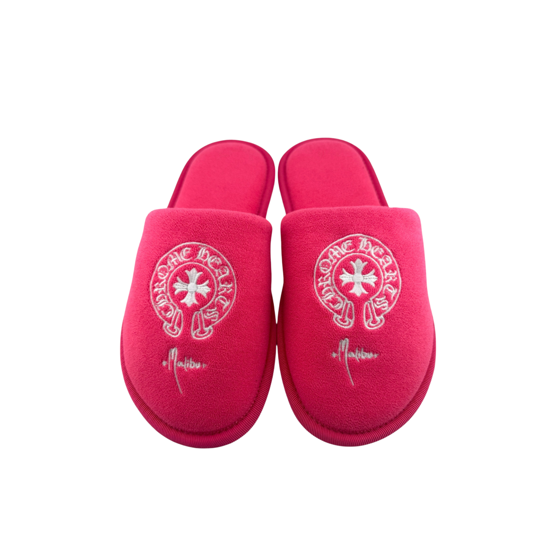970085 the dosan_ Chrome Hearts Room Slipper Pink