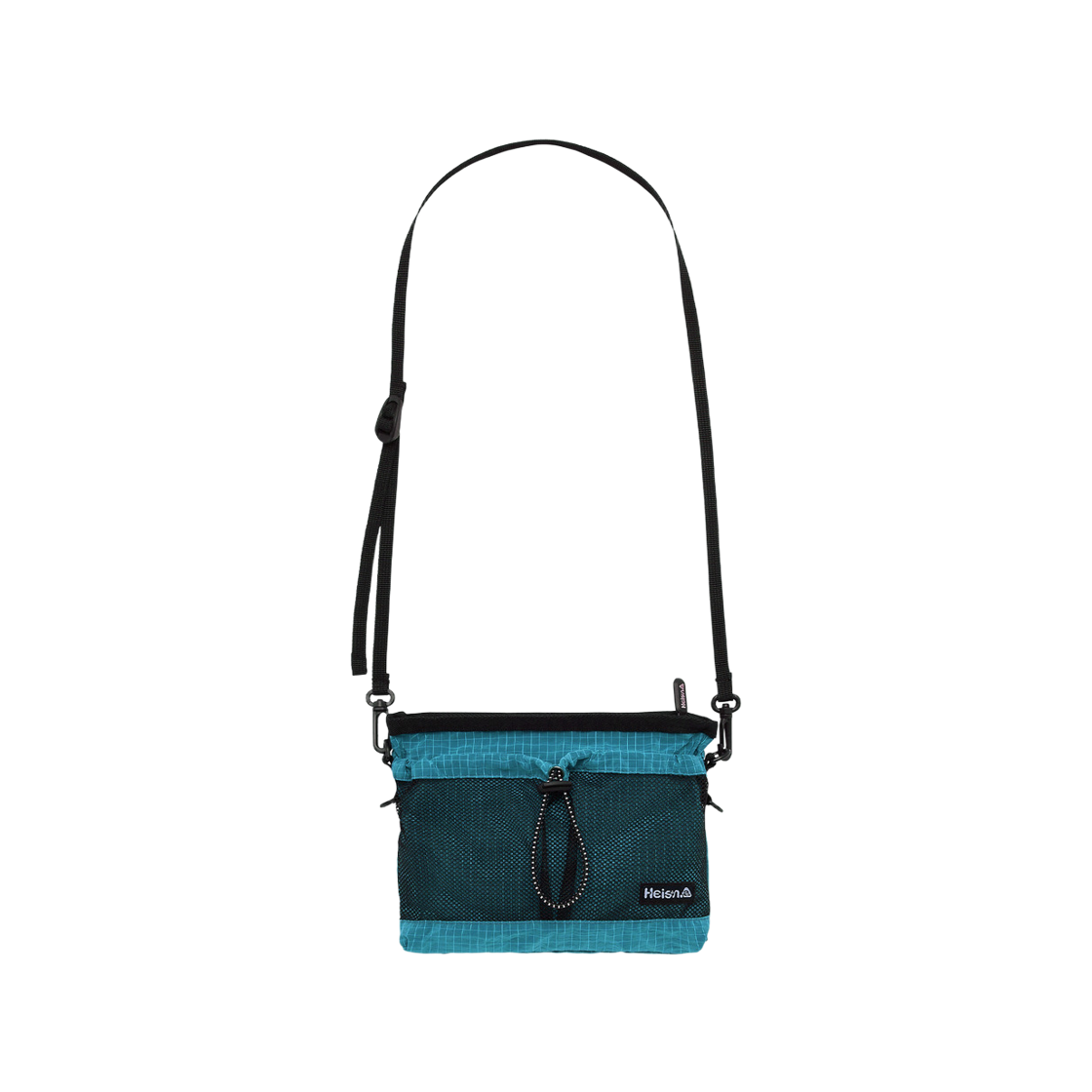 P0000SBR000L Heisan Mesh Pocket Sacoche Nylon - Teal Blue