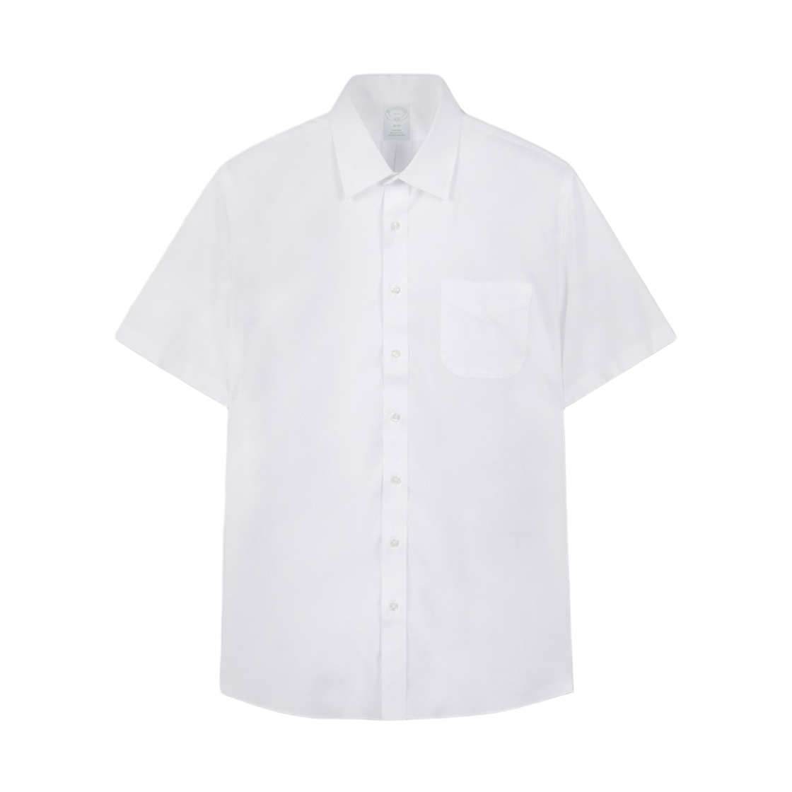 브룩스브라더스 논아이론 에인즐리 반팔 드레스셔츠 화이트(BrooksBrothers Non-Iron Ainsley Short Sleeve Dress Shirt White)