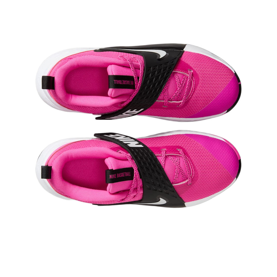 (GS) 나이키 팀 허슬 D 12 레이저 푸시아 블랙((GS) Nike Team Hustle D 12 Laser Fuchsia Black) - 2