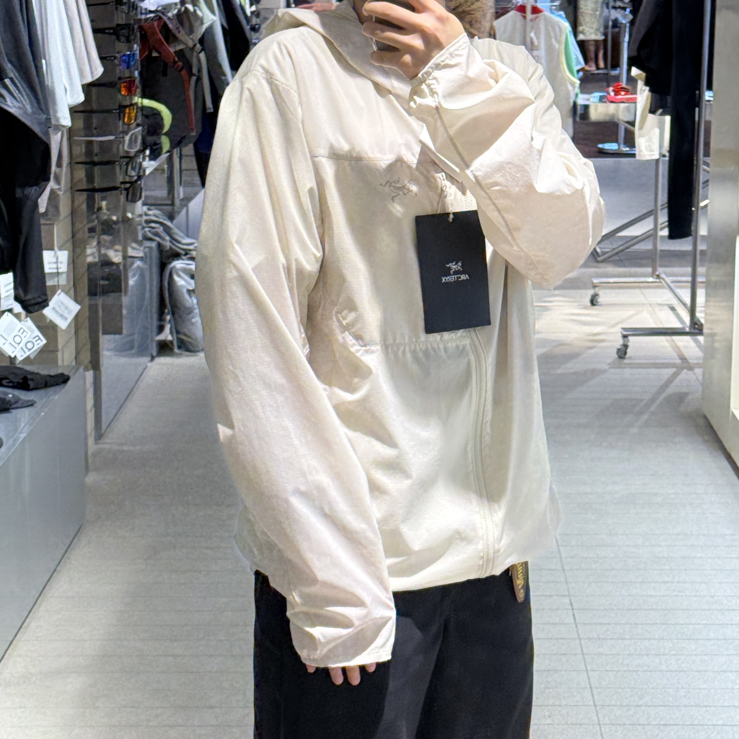 Arc'teryx Squamish Hoody Arctic Silk, (W) Arc'teryx Squamish Hoody Atmos 착용 스타일 - 2