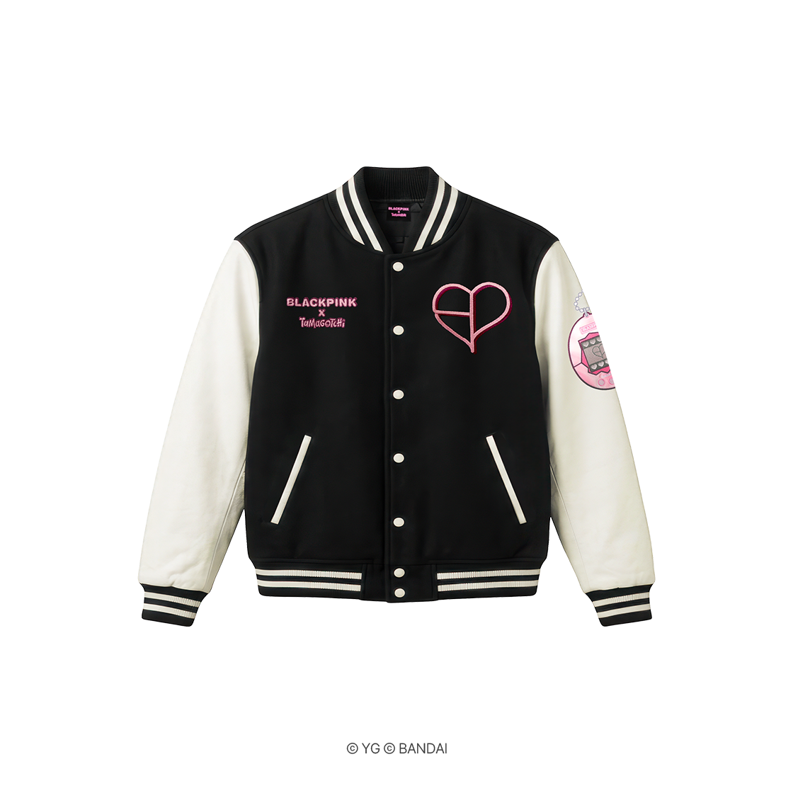 BT-0064 [금액대별 추가쿠폰] [TAMAGOTCHI] BLACKPINK VARSITY JACKET