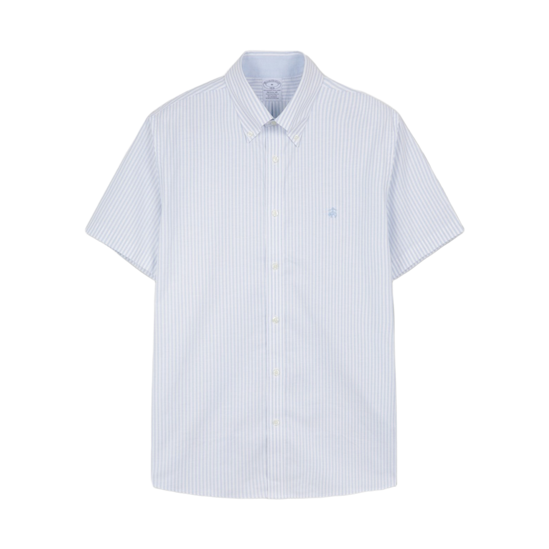 브룩스브라더스 논아이론 옥스포드 뱅갈 스트라이프 반팔 셔츠 라이트블루(BrooksBrothers Non-Iron Oxford Bengal Stripe Short Sleeve Shirt Light Blue)