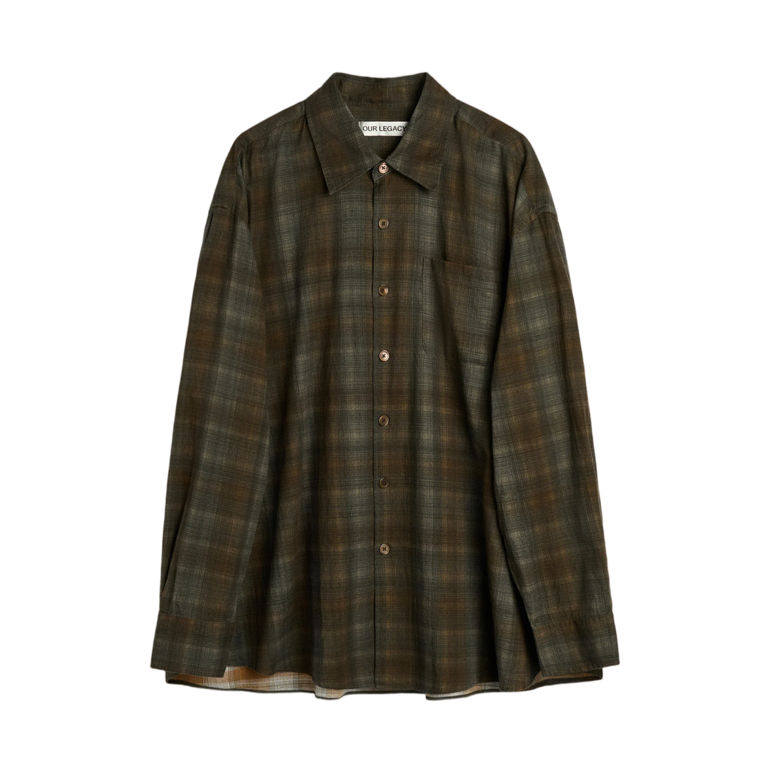 M4262BMC Our Legacy Borrowed Shirt More Check Print