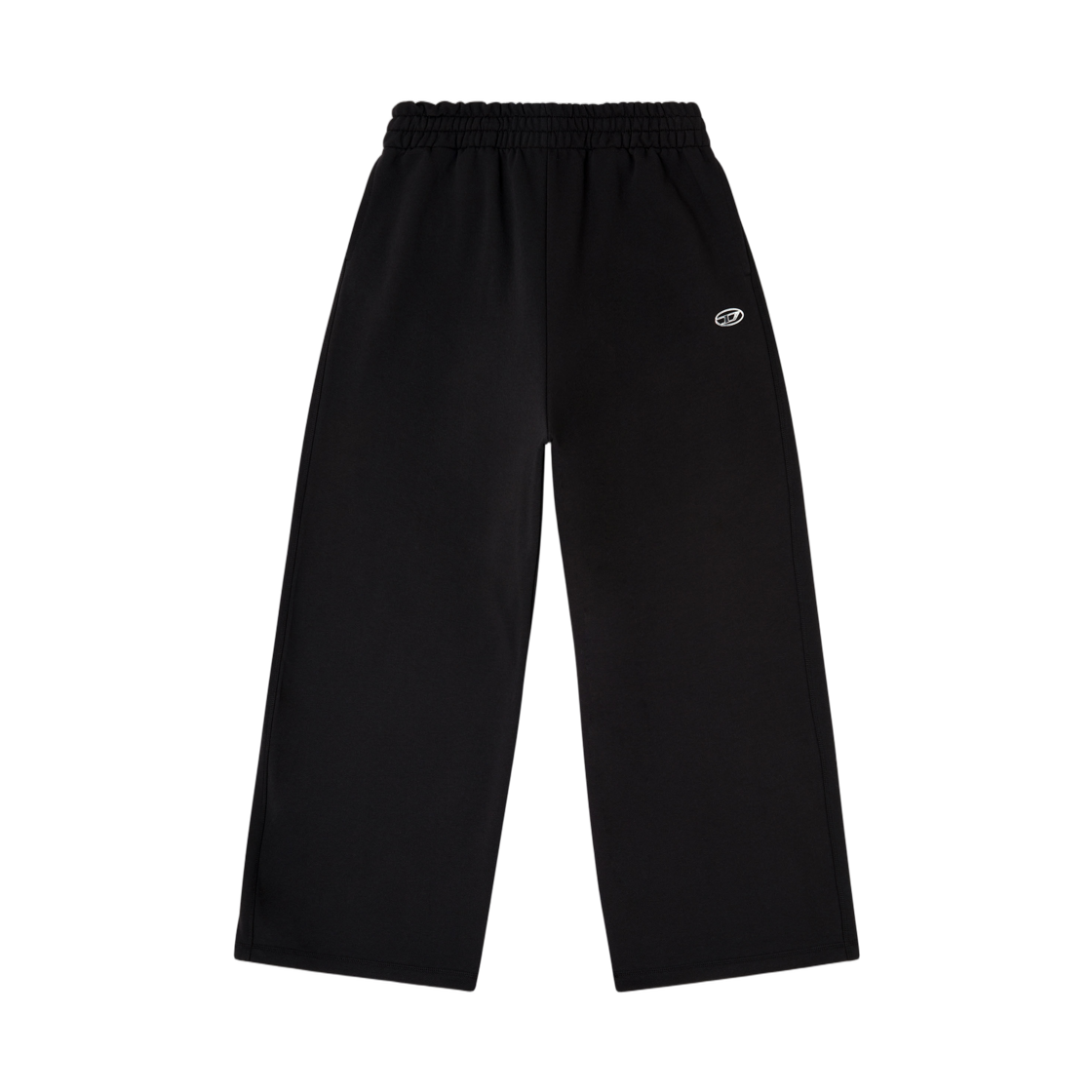 A226930BKBW-900 (W) Diesel Loose Track Pants with Elastic Waistband Black