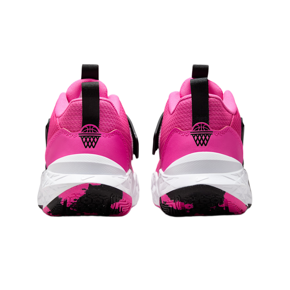 (GS) 나이키 팀 허슬 D 12 레이저 푸시아 블랙((GS) Nike Team Hustle D 12 Laser Fuchsia Black) - 3