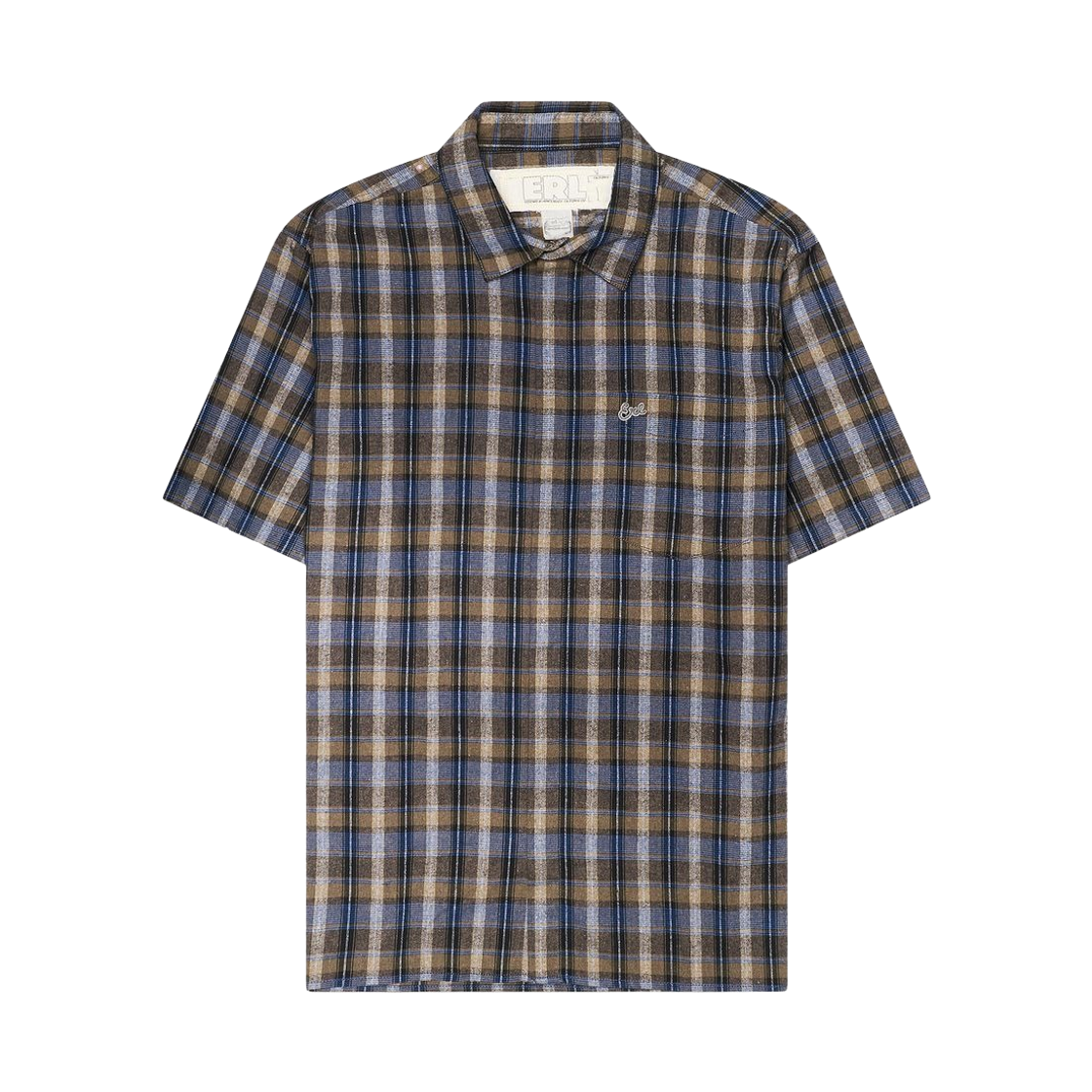 ERL 체크 우븐 셔츠 그레이 블루(ERL Check Woven Shirt Grey Blue)