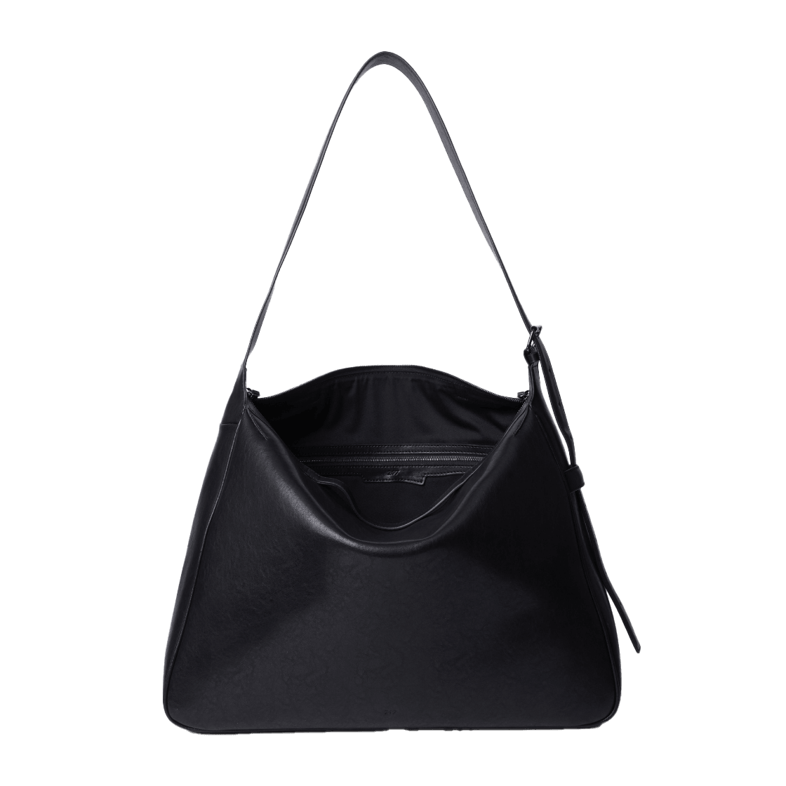 24/7 시리즈 카우 하이드 ARCHI 숄더 백 BLACK(24/7 series COW HIDE ARCHI SHOULDER BAG BLACK (247)) - 4