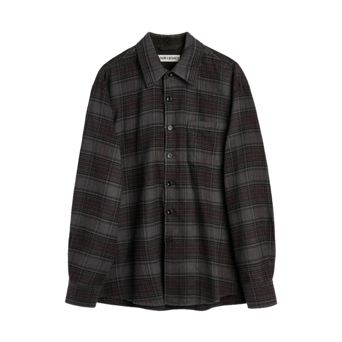 M4262AFN Our Legacy Above Shirt Faded Nocturne Check Flannel