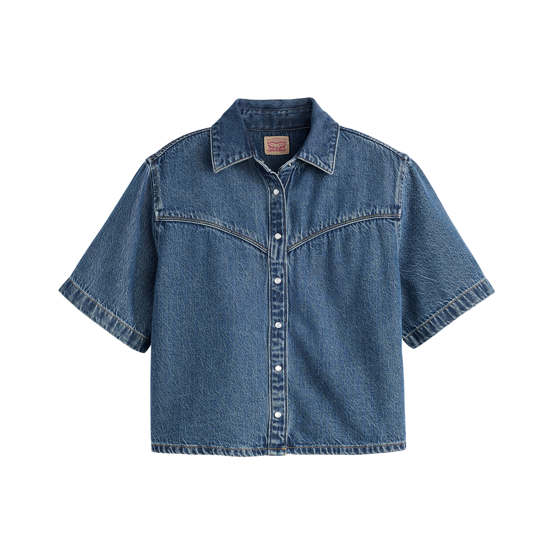 리바이스 로건 숏슬리브 데님 셔츠 다크 인디고(Levi's Logan Short Sleeve Denim Shirt Dark Indigo) - 1