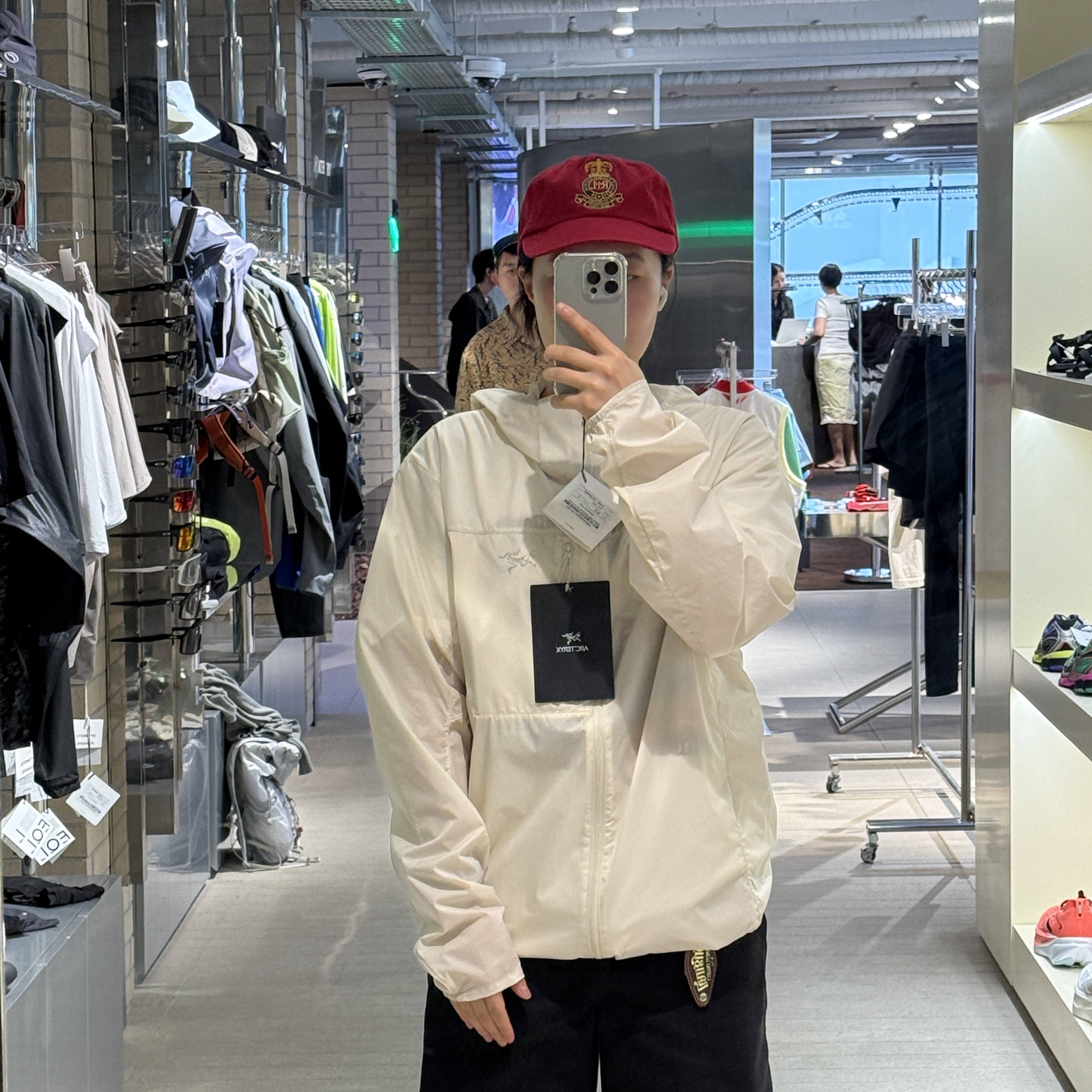 Arc'teryx Squamish Hoody Arctic Silk, (W) Arc'teryx Squamish Hoody Atmos 착용 스타일 - 1